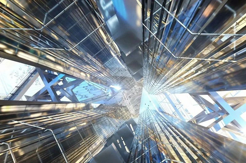 上海480m塔楼国际竞赛提案：带有巨大孔洞的新时代超高层建筑