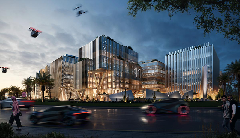 阿联酋首个人工智能办公社区 / HWKN Architecture